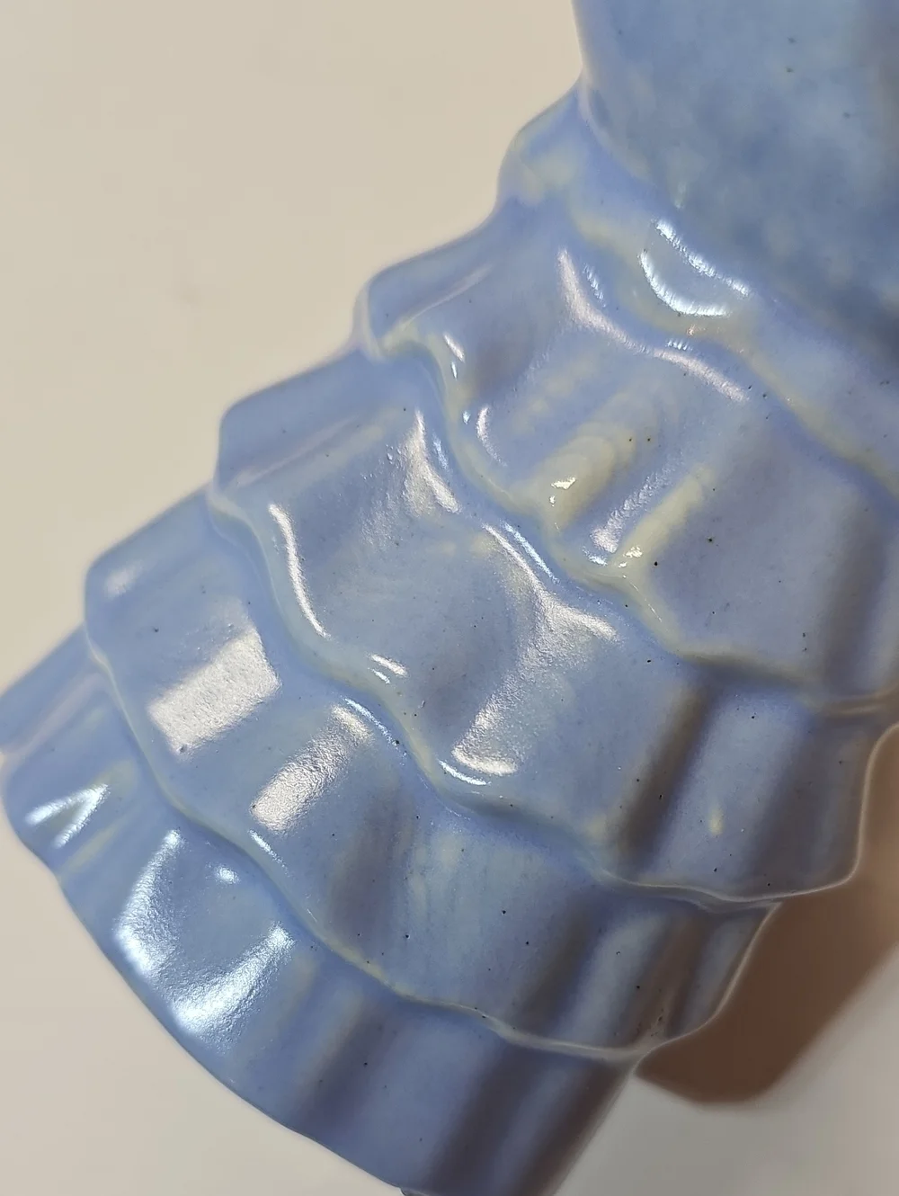 Vintage Haeger Pottery Blue Southern Belle Lady 1940s Ceramic Planter / Vase